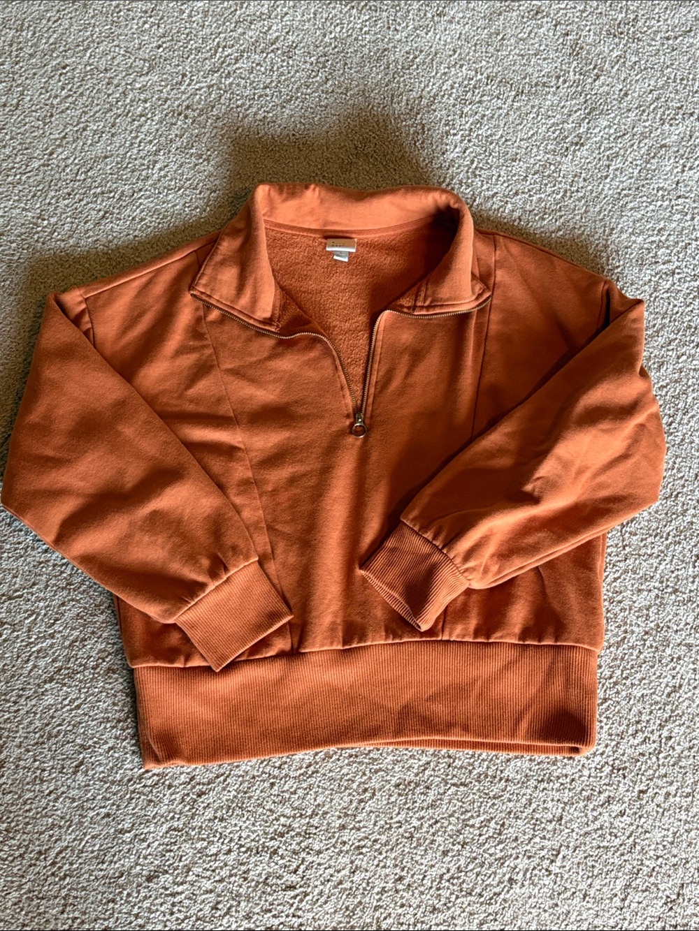 A new day quarter zip sweatshirt size large